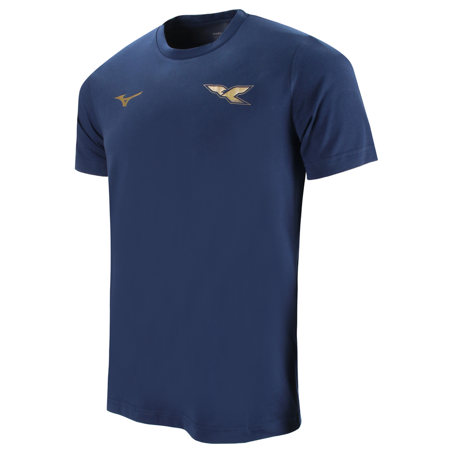 Mizuno 125th Anniversary S.S. Lazio Cotton Tee Junior Navy